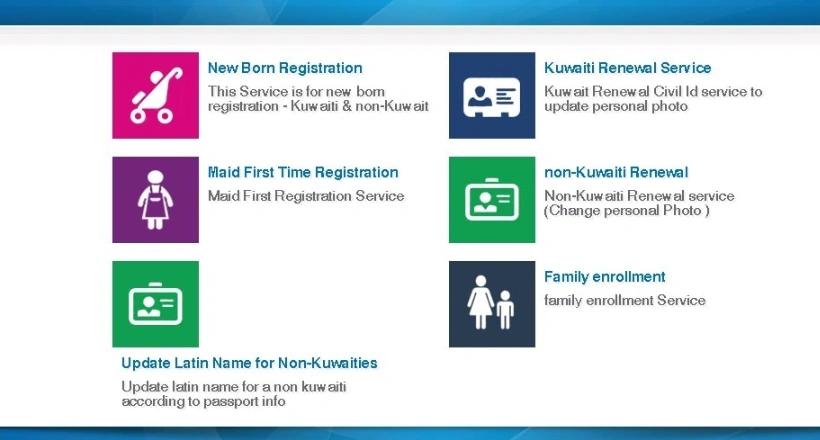 2. Click on "Update Name" then "Update Latin Name for Non-Kuwaitis."