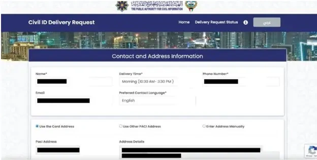 PACI Civil ID Delivery